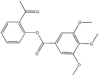 2-acetylphenyl 3,4,5-trimethoxybenzoate Struktur