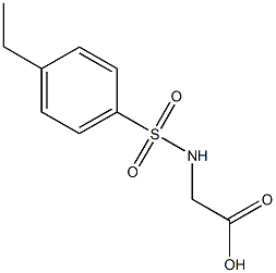 {[(4-ethylphenyl)sulfonyl]amino}acetic acid Struktur