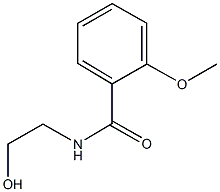 N-(2-hydroxyethyl)-2-methoxybenzamide Struktur