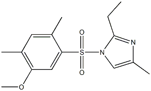 5-[(2-ethyl-4-methyl-1H-imidazol-1-yl)sulfonyl]-2,4-dimethylphenyl methyl ether Struktur