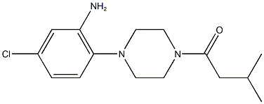 5-chloro-2-[4-(3-methylbutanoyl)-1-piperazinyl]phenylamine Struktur