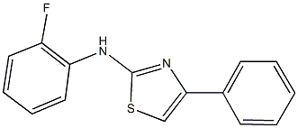 N-(2-fluorophenyl)-N-(4-phenyl-1,3-thiazol-2-yl)amine Struktur