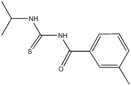 N-isopropyl-N'-(3-methylbenzoyl)thiourea Struktur