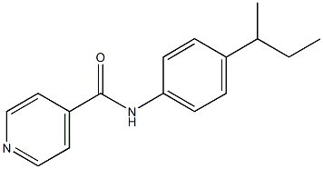 N-(4-sec-butylphenyl)isonicotinamide Struktur