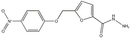 5-({4-nitrophenoxy}methyl)-2-furohydrazide Struktur