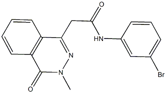 N-(3-bromophenyl)-2-(3-methyl-4-oxo-3,4-dihydro-1-phthalazinyl)acetamide Struktur