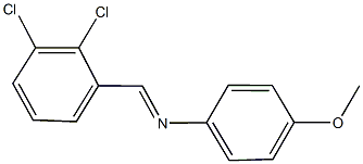 N-(2,3-dichlorobenzylidene)-N-(4-methoxyphenyl)amine Structure