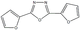 2,5-di(2-furyl)-1,3,4-oxadiazole Struktur