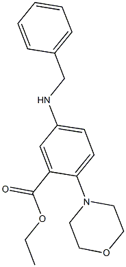 ethyl 5-(benzylamino)-2-(4-morpholinyl)benzoate Struktur