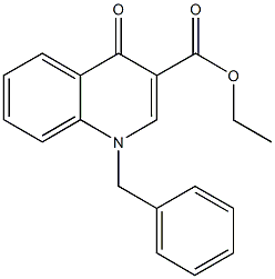 ethyl 1-benzyl-4-oxo-1,4-dihydro-3-quinolinecarboxylate Struktur