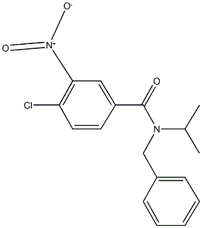 N-benzyl-4-chloro-3-nitro-N-isopropylbenzamide Struktur