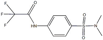 N-{4-[(dimethylamino)sulfonyl]phenyl}-2,2,2-trifluoroacetamide Struktur