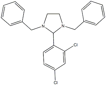 1,3-dibenzyl-2-(2,4-dichlorophenyl)imidazolidine Struktur