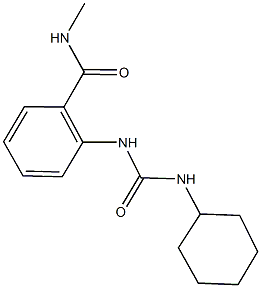 2-{[(cyclohexylamino)carbonyl]amino}-N-methylbenzamide Struktur