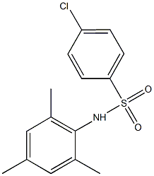 4-chloro-N-mesitylbenzenesulfonamide Struktur