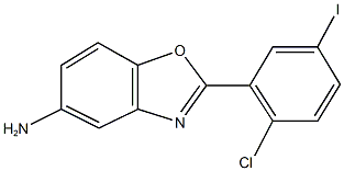 2-(2-chloro-5-iodophenyl)-1,3-benzoxazol-5-ylamine Struktur