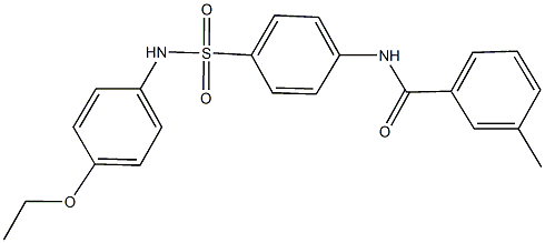 N-{4-[(4-ethoxyanilino)sulfonyl]phenyl}-3-methylbenzamide Struktur