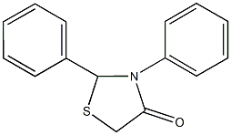 2,3-diphenyl-1,3-thiazolidin-4-one Struktur