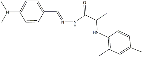 N'-[4-(dimethylamino)benzylidene]-2-(2,4-dimethylanilino)propanohydrazide Struktur