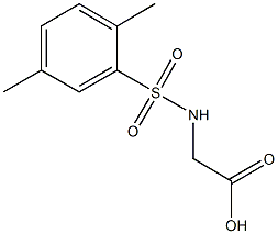 {[(2,5-dimethylphenyl)sulfonyl]amino}acetic acid Struktur