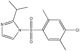 1-[(4-chloro-2,5-dimethylphenyl)sulfonyl]-2-isopropyl-1H-imidazole Struktur