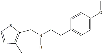 2-(4-methoxyphenyl)-N-[(3-methyl-2-thienyl)methyl]ethanamine Struktur