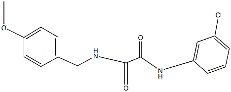 N~1~-(3-chlorophenyl)-N~2~-(4-methoxybenzyl)ethanediamide Struktur