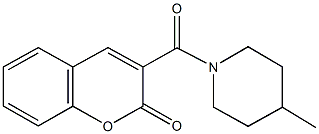 3-[(4-methyl-1-piperidinyl)carbonyl]-2H-chromen-2-one Struktur