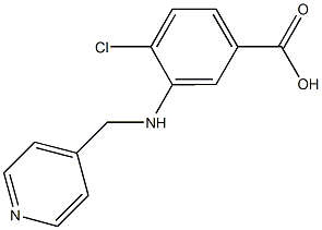 4-chloro-3-[(4-pyridinylmethyl)amino]benzoic acid Struktur