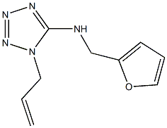 1-allyl-N-(2-furylmethyl)-1H-tetraazol-5-amine Struktur