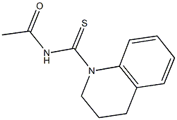 N-(3,4-dihydro-1(2H)-quinolinylcarbothioyl)acetamide Struktur