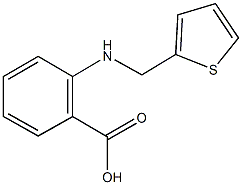 2-[(2-thienylmethyl)amino]benzoic acid Struktur