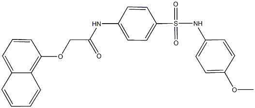 N-{4-[(4-methoxyanilino)sulfonyl]phenyl}-2-(1-naphthyloxy)acetamide Struktur