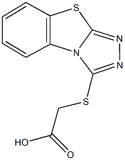 ([1,2,4]triazolo[3,4-b][1,3]benzothiazol-3-ylsulfanyl)acetic acid Struktur