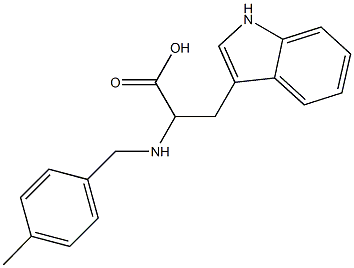 N-(4-methylbenzyl)tryptophan Struktur