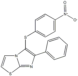 5-({4-nitrophenyl}sulfanyl)-6-phenylimidazo[2,1-b][1,3]thiazole Struktur