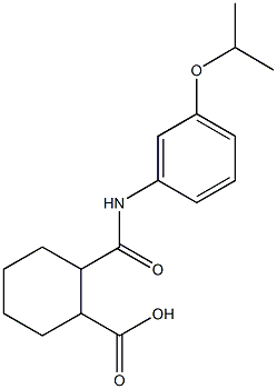 2-[(3-isopropoxyanilino)carbonyl]cyclohexanecarboxylic acid Struktur