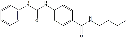 4-[(anilinocarbonyl)amino]-N-butylbenzamide Struktur