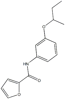 N-[3-(sec-butoxy)phenyl]-2-furamide Struktur