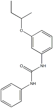 N-[3-(sec-butoxy)phenyl]-N'-phenylurea Struktur