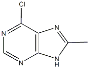 6-chloro-8-methyl-9H-purine Struktur