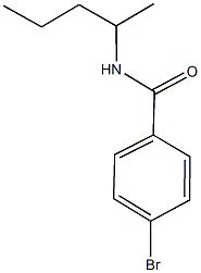 4-bromo-N-(1-methylbutyl)benzamide Struktur