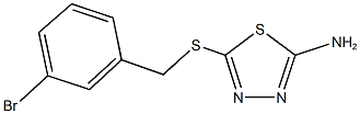 5-[(3-bromobenzyl)sulfanyl]-1,3,4-thiadiazol-2-amine Struktur