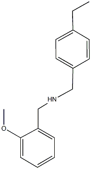 N-(4-ethylbenzyl)(2-methoxyphenyl)methanamine Struktur