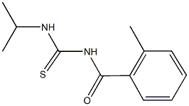 N-isopropyl-N'-(2-methylbenzoyl)thiourea Struktur