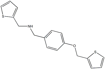 N-[4-(2-thienylmethoxy)benzyl]-N-(2-thienylmethyl)amine Struktur