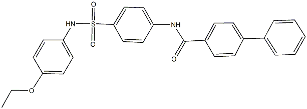 N-{4-[(4-ethoxyanilino)sulfonyl]phenyl}[1,1'-biphenyl]-4-carboxamide Struktur