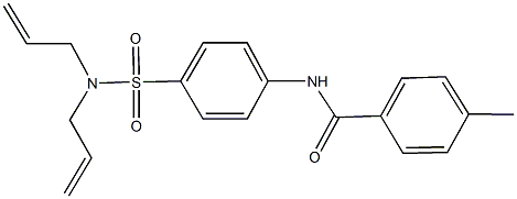 N-{4-[(diallylamino)sulfonyl]phenyl}-4-methylbenzamide Struktur