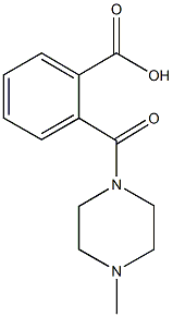 2-[(4-methyl-1-piperazinyl)carbonyl]benzoicacid Struktur