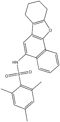 2,4,6-trimethyl-N-(7,8,9,10-tetrahydronaphtho[1,2-b][1]benzofuran-5-yl)benzenesulfonamide Struktur